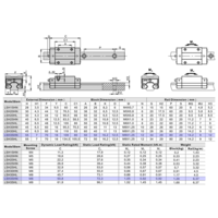 LSH35BK-HN-N-B-M6 AIRTAC PROFILE RAIL BEARING LSH 35MM SERIES, NORMAL ACCURACY WITH LIGHT PRELOAD (B), SQUARE MOUNT - NORMAL BODY